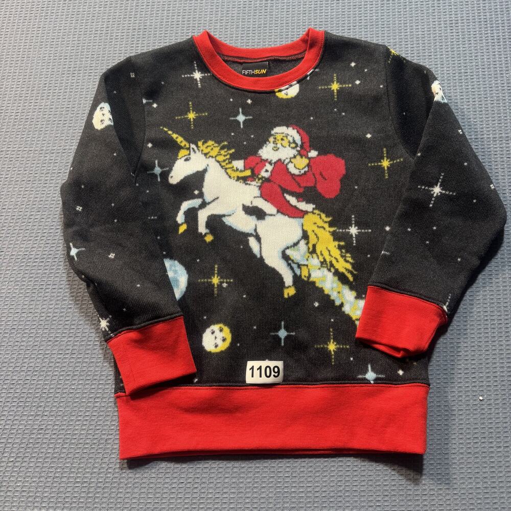 Fifth‎ Sun Long Sleeve Christmas Tee Unisex Sz M Pre-Owned